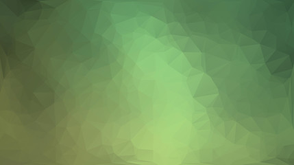 Green and yellow abstract polygon triangle background