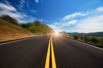 Naklejka premium fast highway