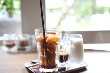 ice latte coffe