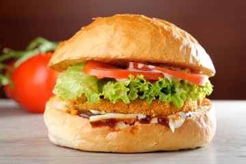 BIG crispy Chicken Burger