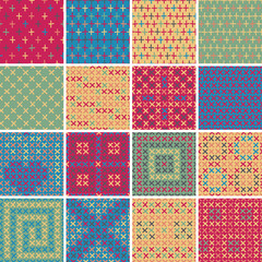 Textile seamless pattern SET No.5