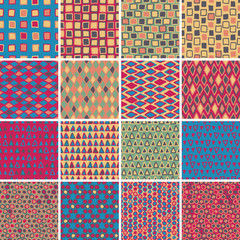 Textile seamless pattern SET No.7