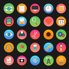 Vector of Computer and application icon set