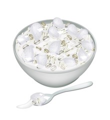 Taro with Chinese Pearl Barley in Coconut Milk