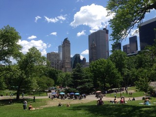 Fototapeta na wymiar Central Park skycrapers New York City