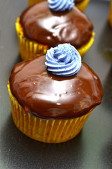 Cupcake de chocolate