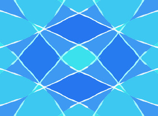 Abstract blue diamond pattern