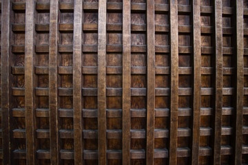 wood texture, wooden wall showing texture in Tenryu-ji temple