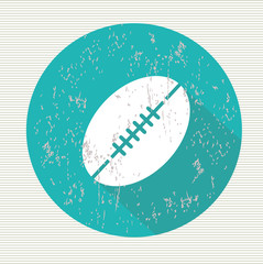 Rugby sign, vector