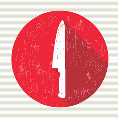 Knife sign, vector