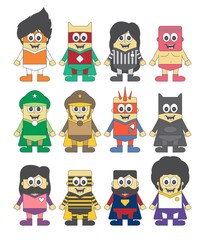 Obraz premium little hero cartoon