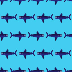 Shark seamless pattern