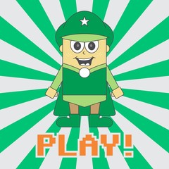 little hero cartoon character