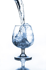 wine glass with water