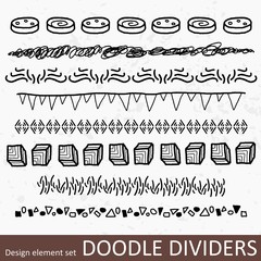 Dividers set - vector illustration