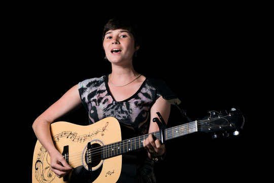 young singer with guitar