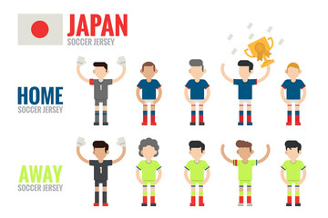 Japan soccer team character