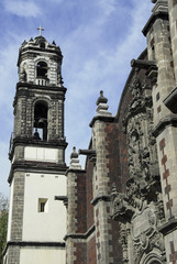 Fototapeta na wymiar Santa Veracruz church,Mexico city