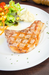 Pork chops steak