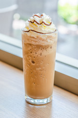 Mocha coffee frappe