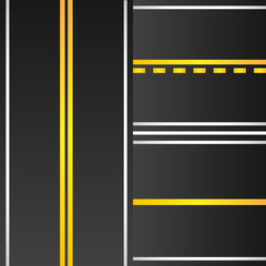 Road with yellow marking