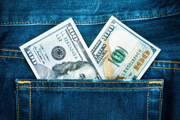 two hundred dollars in jeans pocket - 65786717