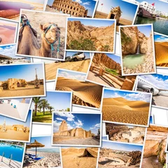 Poster Tunisia Collage. Parts of the country. © mrks_v