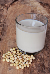 Soy milk with beans