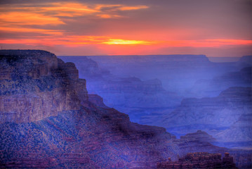 Fototapeta na wymiar Sunset Grand Canyon Arizona