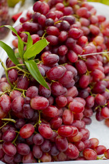 Red grape on sale in the market