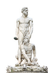Fototapeta na wymiar Statue Hercules and Cacus front of the museum Palazzo Vecchio .
