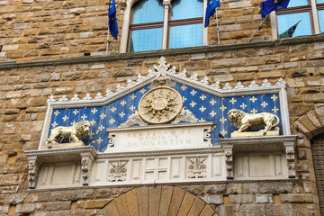 The Palazzo Vecchio is the town hall of Florence, Italy.