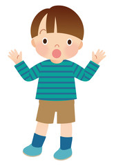 幼い子供　男の子