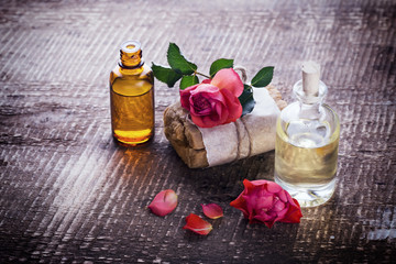 Natural handmade soap and aroma oil