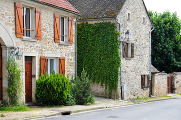 Fototapeta na wymiar France, the picturesque village of Fremainville in Val d Oise