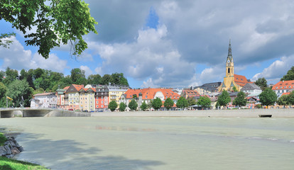 der bekannte Urlaubsort Bad T&ouml;lz an der Isar in Oberbayern