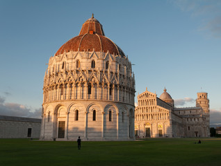 Details of Piazza Miracoli Pisa in Italy