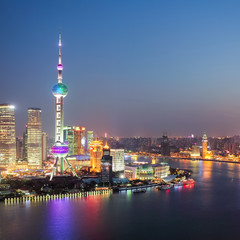 Fototapeta na wymiar the beautiful night view in shanghai