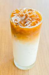 Iced latte coffee