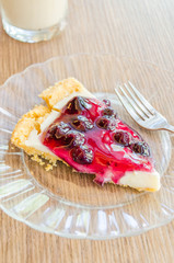 Blueberry cheese pie