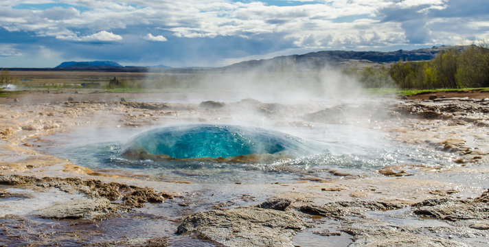 Strokkur Geyser before eruption