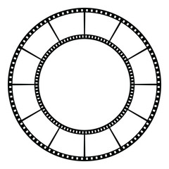 Film tape. Vector illustration.