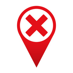 Obraz premium Icono localizacion simbolo error