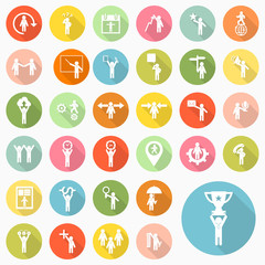 Set of business icons design