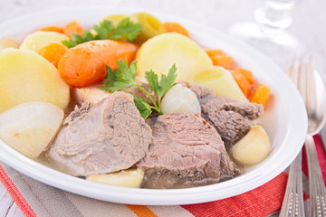 beef stew and vegetables