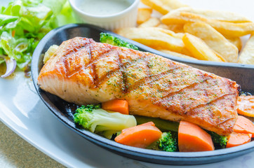 Salmon grilled