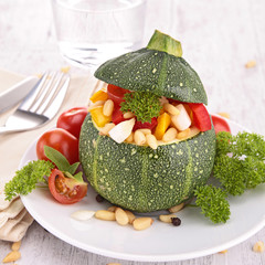 stuffed courgette