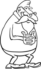 senior grandfather coloring page