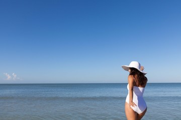 woman at the beach