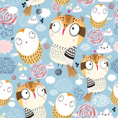 texture owls in the clouds